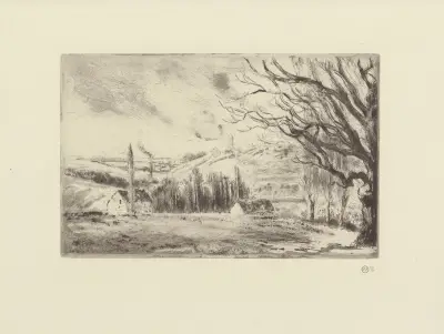 Vue de Pontoise – nr 1 av Camille Pissarro
