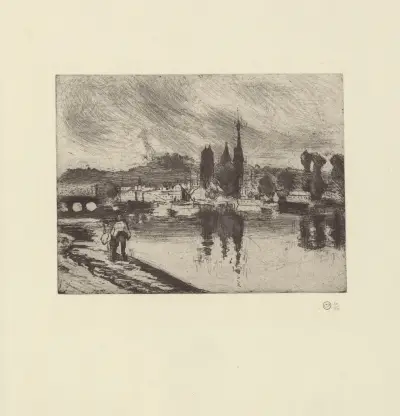 Vue de Rouen, Cours-la-Reine – nr 1 av Camille Pissarro