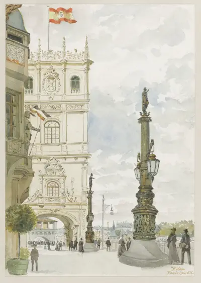 Pavillons de l’Allemagne et de l’Espagne av Camille Piton