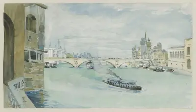 Allmän vy [av utställningen] tagen från Vieux Paris av Camille Piton