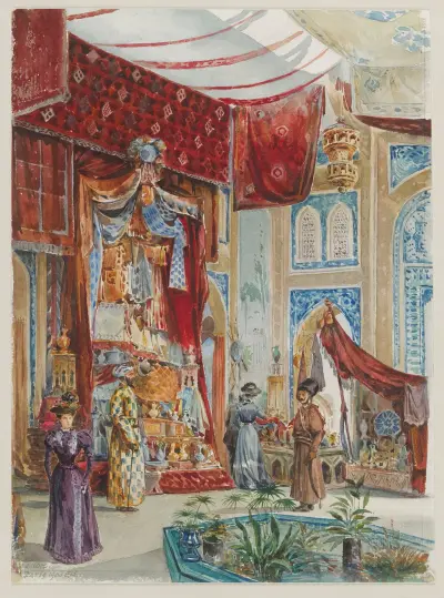 Vue intérieure du pavillon de la Russie au Trocadéro av Camille Piton