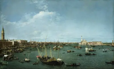 Bacino di San Marco, Venice av Canaletto