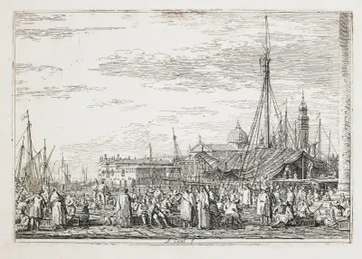 Market on the Wharf av Canaletto