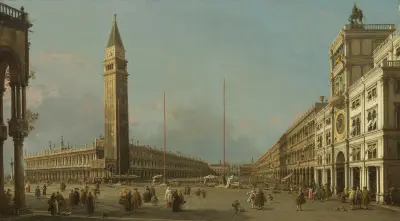 Piazza San Marco Looking South and West av Canaletto