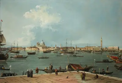 Venice, the Bacino di San Marco from San Giorgio Maggiore av Canaletto