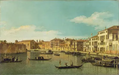 Venice, the Canale di Santa Chiara av Canaletto