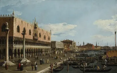 Venice, the Riva degli Schiavoni av Canaletto