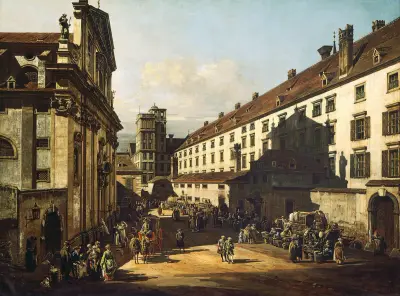 Vienna, Dominican Church av Canaletto