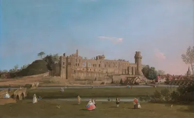 Warwick Castle (1748 to 1749) av Canaletto
