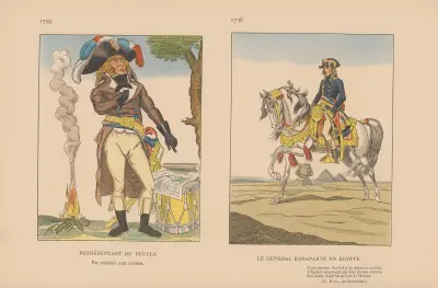Représentant du Peuple. 1795, Le Général Bonaparte en Égypte. 1796 av Caran d'Ache