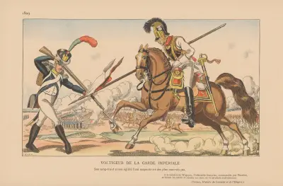 Voltigeur de la Garde Imperiale. 1809 av Caran d'Ache