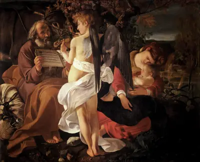 Rest on the Flight into Egypt av Caravaggio