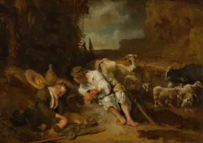Mercury, Argus, and Io av Carel Fabritius