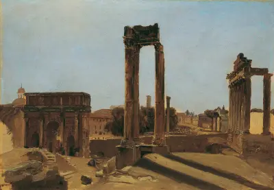 Das Forum Romanum av Carl Blechen