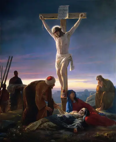 Christus am Kreuz, 1870 von Carl Bloch