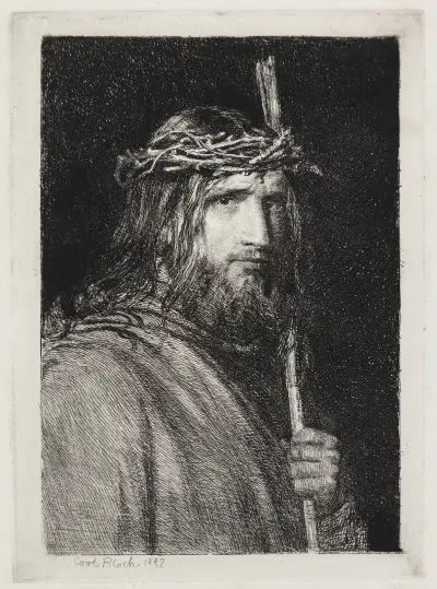Den tornekronede Kristus av Carl Bloch