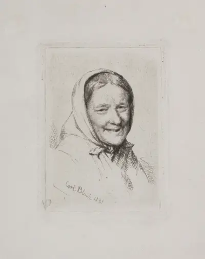 Fiskarhustru av Carl Bloch