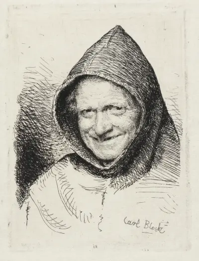 Lächelnder Mönch von Carl Bloch