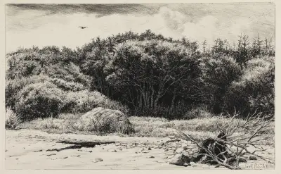 Parti i Hornbækplantagen av Carl Bloch