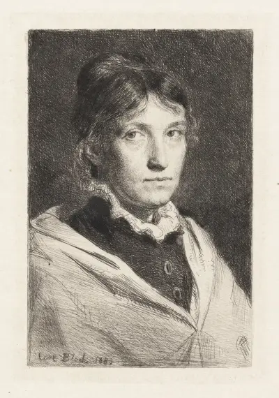 Porträt von Alma Bloch von Carl Bloch