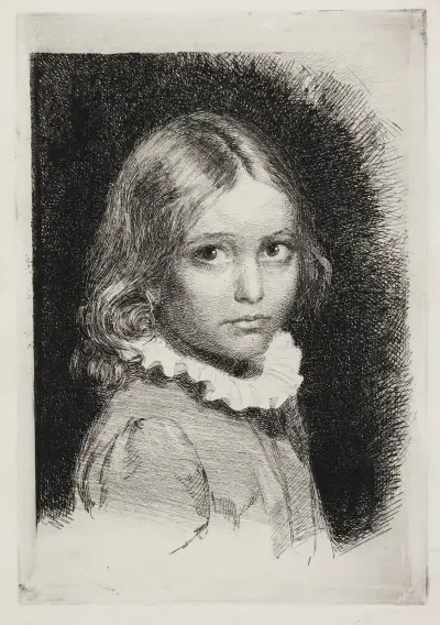 Porträtt av Clara Emilie Rose Bloch av Carl Bloch