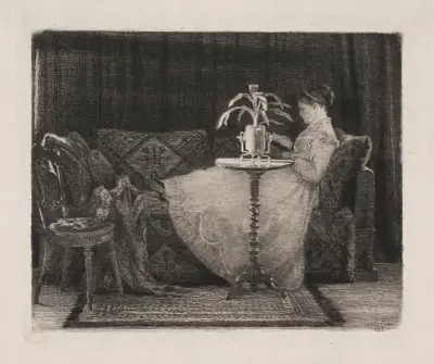 Lesende Dame, 1882 – Nr. 2 von Carl Bloch