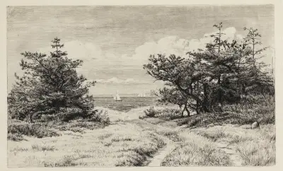 Utsikt mot havet av Carl Bloch