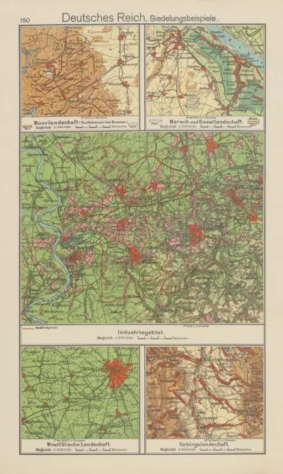 Deutsches Reich, Siedelungsbeispiele av Carl Diercke