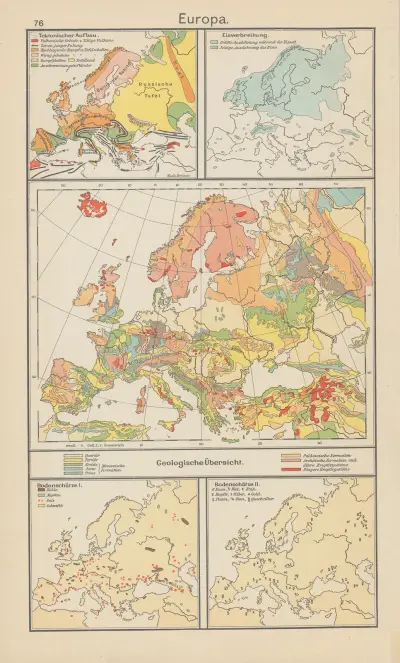 Europa; geologisk översikt av Carl Diercke