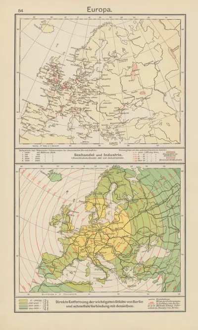 Europa; Sjöhandel och industri. — Direkt av Carl Diercke