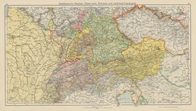 Süddeutschland, Österreich, Schweiz und östliches Frankreich – nr 2 av Carl Diercke
