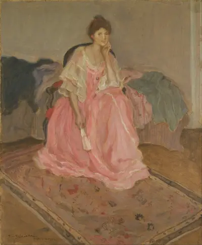 Damen i rosa av Frederick Carl Frieseke