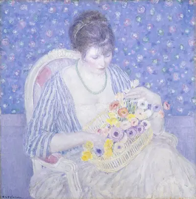 Blomsterkorgen av Frederick Carl Frieseke