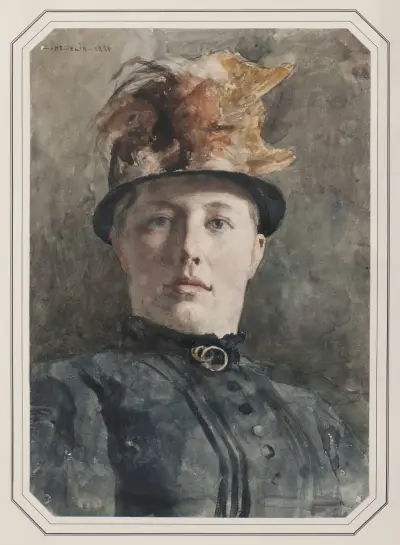 Möjligen Wilhelmina (Mina) Carlson av Carl Hedelin