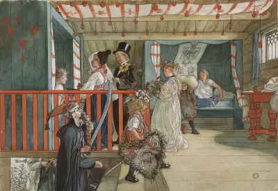 A Day of Celebration av Carl Larsson