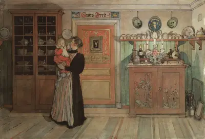 Mellan jul och nyår av Carl Larsson