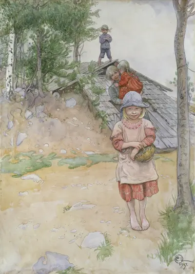 Vid källaren av Carl Larsson