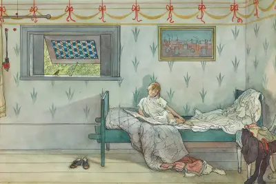 Kuckeliku! Klockan är sju av Carl Larsson