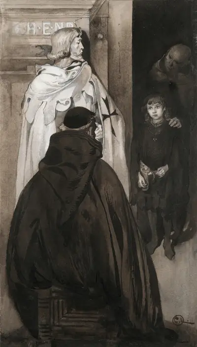Illustration till Singoalla, 1894 – nr 9 av Carl Larsson