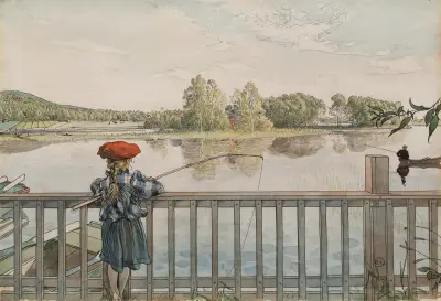 Lisbeth Angling av Carl Larsson