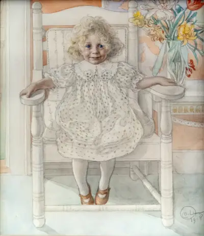 Porträtt av Inga-Maria Thiel av Carl Larsson