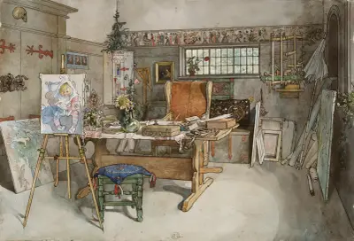 Ateljén – nr 2 av Carl Larsson