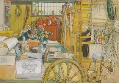 Verkstaden (The Workshop) av Carl Larsson