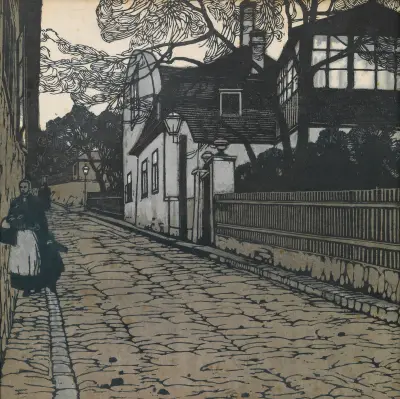 Landskapsbild (Wien XIX, Hohe Warte) av Carl Moll