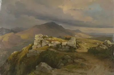 Eine Zyklopenmauer bei Civitella, dem heutigen Bellegra av Carl Morgenstern
