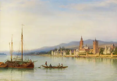 Eltville am Rhein av Carl Morgenstern