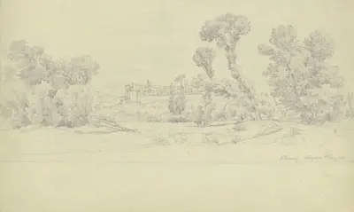 Landschaft um Villeneuve-lès-Avignon, Carl Morgenstern