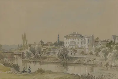 Metzler House in Bonames near Frankfurt av Carl Morgenstern