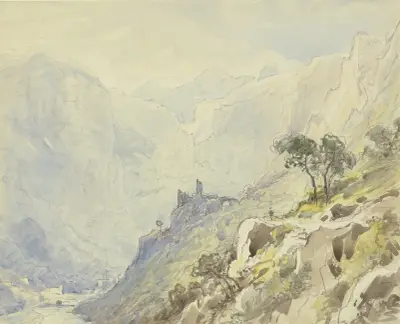 Saint Guilhem le Désert, 1841 – nr 1 av Carl Morgenstern