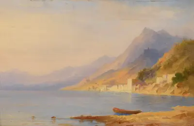 Sydlig kustlandskap av Carl Morgenstern